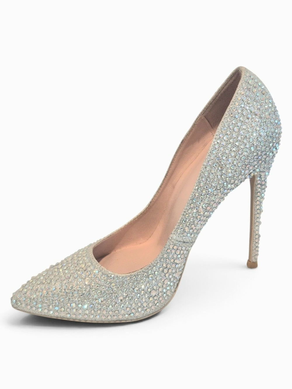 Elisabet Tang Pointed Toe High Heel Glitter Rhinestone Heels • Size 7